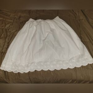Old Navy Cotton White Skirt Medium